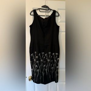 Black and flowers dress